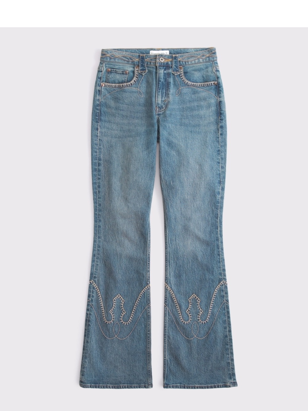Kemo Sabe x Abercrombie embroidered bootcut jeans NWT!